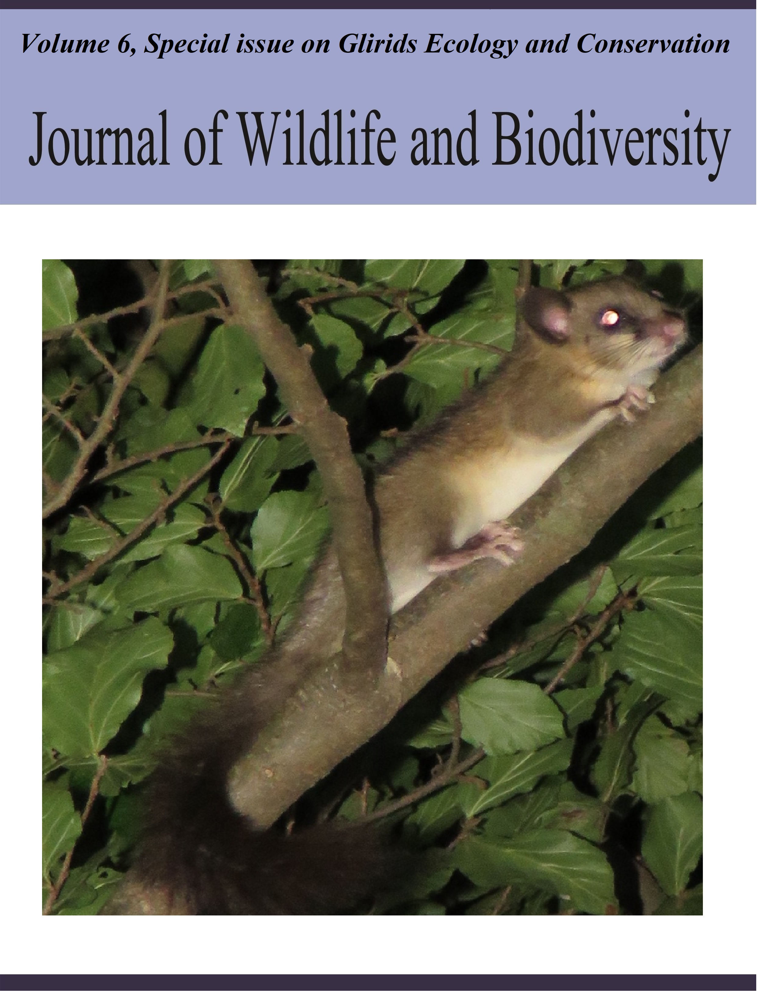 					View Vol. 6 No. Special issue (2022): Glirids Ecology and Conservation
				