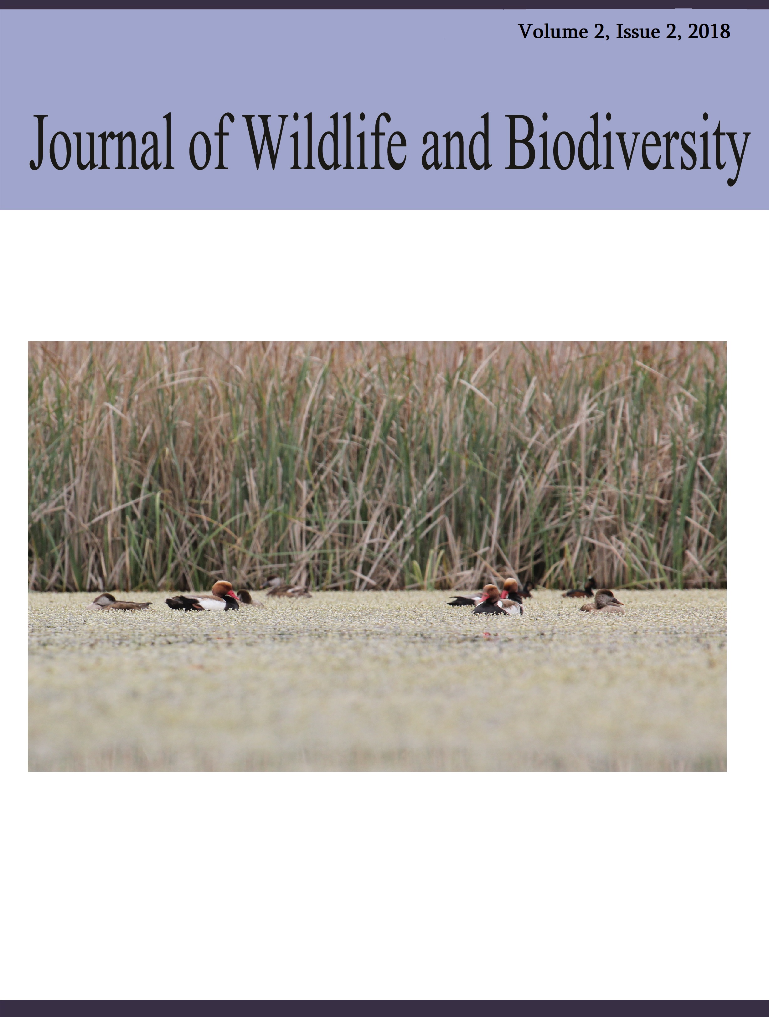 					View Vol. 2 No. 2 (2018): Journal of Wildlife and Biodiversity
				